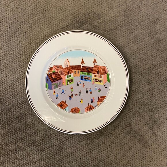 Villeroy & Boch Porcelain China Plate - Design Naif - 8 inches - Excellent - Picture 2 of 4